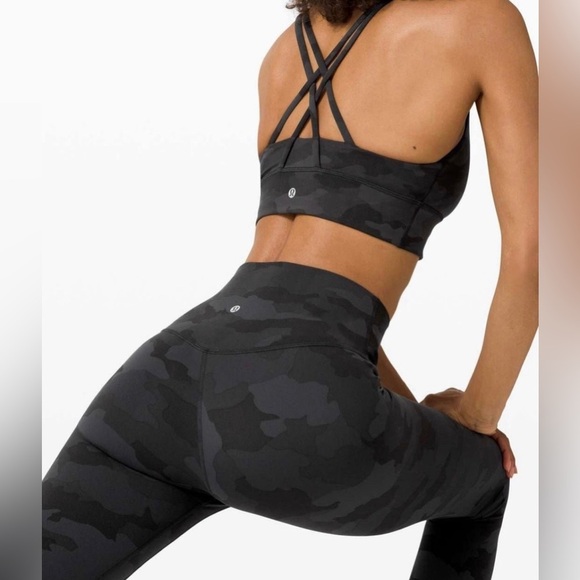 Lululemon Align High Rise 25” Black Camo Coal Multi Leggings Size 4 - Picture 7 of 7